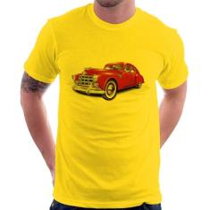 Camiseta Retro Classic Red Car - Foca na Moda, Amarelo, P