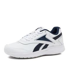 Reebok Tênis masculino Walk Ultra 7 DMX Max, médio GG, Branco/azul marinho universitário/azul royal, 42