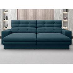 Sofá Pegasus 2,50m Assento Retrátil e Reclinável Velosuede Royal - netsofas
