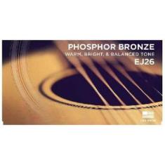 Encordoamento para violão aço ej13-b 80/20 bronze