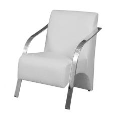 Poltrona Vênus 1 Lugar Braço Alumínio D Salla Tecido Sintético