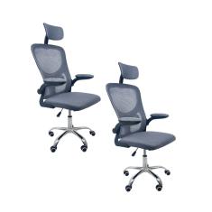 Kit 2 Cadeiras de Escritório Diretor Oficial Vegas com apoio