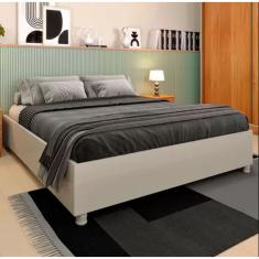 Cama Box Mônaco - Tcil Móveis - Off White