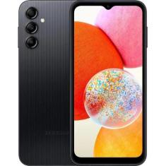 Smartphone Samsung Galaxy A14 4/128GB - Preto, com sistema rápido e de