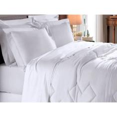 Jogo De Cama Casal Bambu 350 Fios Buettner Branca