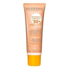 Protetor Solar Facial Bioderma Photoderm Cover Touch FPS 50+ Dourado-Unissex