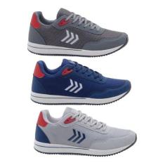 Tênis Casual Masculino Confortável Original 3 Unidades - Dix, 40, Graf