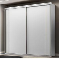 Guarda-Roupa Casal 2 Portas 6 Gavetas Imperium Branco