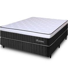 Cama Box Queen Molas Ensacadas Intermediário Firme de Pillow Espuma D45 158x198X64 BF Colchões