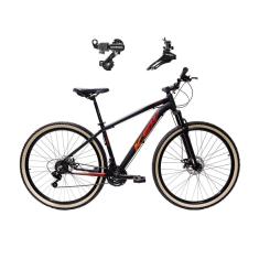 Bicicleta Aro 29 Ksw Xlt Alumínio 21V Câmbios Shimano Tz Freios a Disco Suspensão Pneus Faixa Bege-Unissex