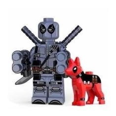 Boneco Blocos De Montar Deadpool Dog Shadow