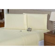 Lençol Queen 4 pçs Ponto Palito 200 fios 100% algodão - Dryka Enxovais