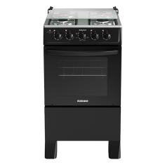 Fogão de Piso Itatiaia 4 Bocas Star Clean New | Acendimento Manual, Preto