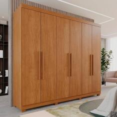 Guarda-Roupa Casal Casal 6 Portas 3 Gavetas Roma Espresso Móveis