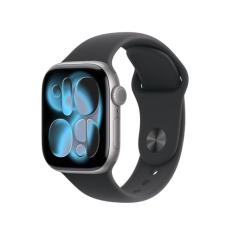 Apple Watch Series 11 GPS, Caixa em alumínio cinzento sideral de 42 mm com Bracelete desportiva preta - P/M