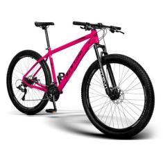 Bicicleta 29 GTS M1 Freio a Disco 21v Ride New Color, 17, Rosa neon
