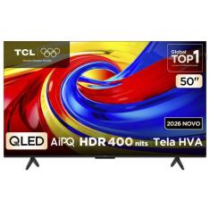 Smart TV TCL 50 Polegadas QLED 4K P7L WiFi Bluetooth Google TV HDR10 6