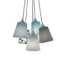 Lustre Pendente Bebê Tons de Azul
