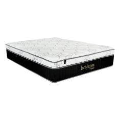 Colchão Casal Molas Ensacadas Visco   MasterPocket Lucksfaction Black Euro Pillow (138x188x36) - Luckspuma