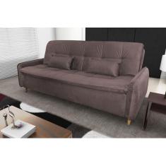 Sofá Cama Donna Suede Marrom B256 - Matrix