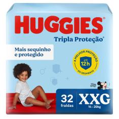 Fralda Huggies Tripla Proteção Disney Baby Xxg 32 Unidades