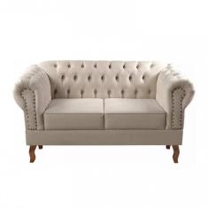 Sofá Dom Pedro 2 Lugares Chesterfield Namoradeira Captonê Bella Decor