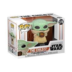 Boneco Funko Pop! Star Wars: Mandalorian - Baby Yoda com Tigela