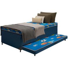 Cama Box Solteiro SMP com Cama Auxiliar - Ortopédica Lightspuma Bibox 