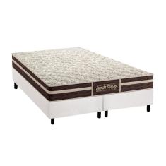 Cama Box Queen: Colchão Ortopédico Probel Guarda Costas Extra Firme + Base White(158X198)