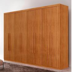 Guarda Roupa Casal Marrocos Mdf 8 Portas Moderna Mobília Naturalle