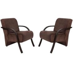 Kit 2 Poltronas Decorativas 1 Lugar Santa Rita Sued