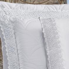 Jogo De Cama Lençol King Classico Grippir 400 Fios - Branco