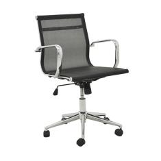 Cadeira Office Sevilha Tela Preta Baixa