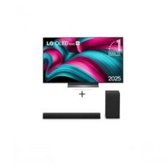 Combo Smart TV LG OLED Evo AI C5 55" 2025 + Soundbar S40T 300W RMS, 2.1 Canais, Dolby Digital