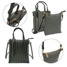 BOLSA FEMININA MÃO É TRANSVERSAL 2 EM 1 - GOLDEN FENIX-Feminino