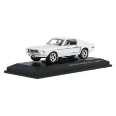 Miniatura Ford Mustang GT 1968 Escala 1/43 Branco Lucky, Branco