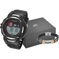 Relogio Masculino Mondaine Esportivo Kit 11009g0mvnp1k1
