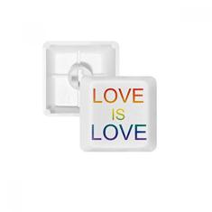 LGBT Rainbow Flag Love is Love Keycap Teclado mecânico PBT Gaming Upgrade Kit