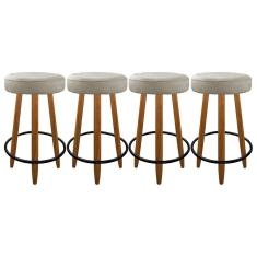 Kit 4 Banqueta 60 cm Alta Industrial Balcão Bar Ilha Assento