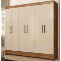 Guarda Roupa Casal 6 Portas 2 Gavetas Verso Demobile