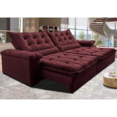 Sofá Retrátil e Reclinável 2,35m Cama inBox Big Fresh com SoftGelD40 V