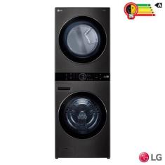 LAVADORA E SECADORA LG 17KG PRETO WK17BS6A 220v, 220V