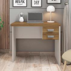 Mesa para Computador Studio 0,9 com Gavetas - Caemmun, Louro Freijo / 