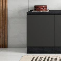 Balcão para Cozinha com Tampo 58cm 1 Porta Etna - Poliman Móveis