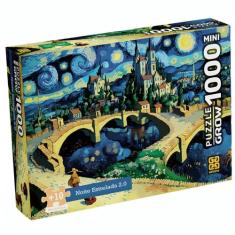 Mini Quebra-cabeça 1000 peças Noite Estrelada 2.0 - Grow