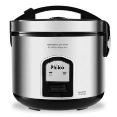 Panela Elétrica De Arroz Philco Ph10P Visor Glass 700W Capacidade De 10 Xícaras Inox 220V
