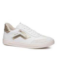Tênis Pegada Feminino em Couro Branco 211154-04-Feminino