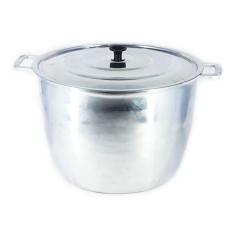 Caldeirão Alça De Alumínio Polido com Tampa 16,7 Litros 34cm