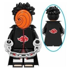 Boneco Bloco De Montar Uchiha Sasuke Black Personagem Naruto
