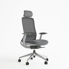 Cadeira Presidente Bella Ghw Cinza Claro